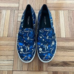 Michael Kors Collection Leather Printed Slip On